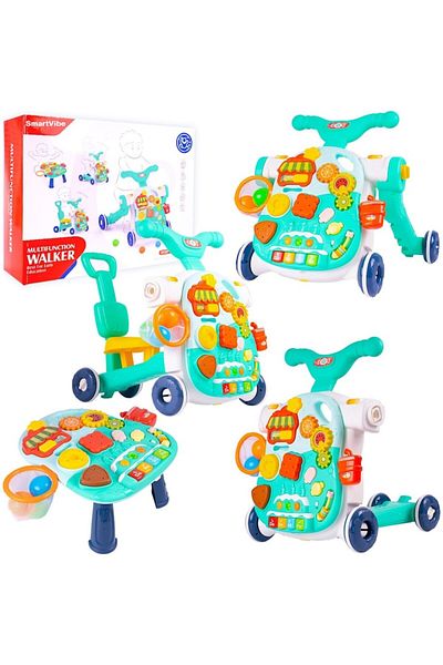 Smart Vibe Aparat de înghițit multifuncțional 4 în 1 KiddyStep Indiggo