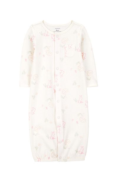 Carter's Baby Girl Ecru Jumpsuit Set