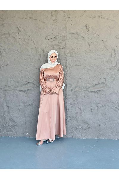 She Olive Zara Satin Hijab Special Occasion Dress