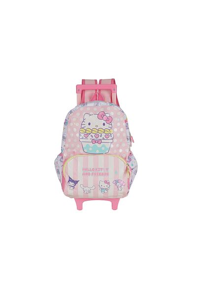 Hello Kitty TROLLEY 16" W/ PENCIL CASE Pink Color&Character Prints