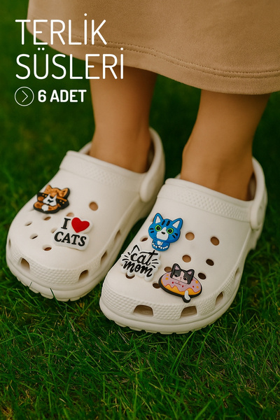 Nandy Home 6 Adet Terlik Süsü, Kedi Model