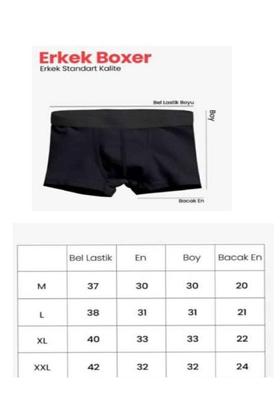 MİSSEMMA Premium Boxer 95% Cotton 5% Lycra