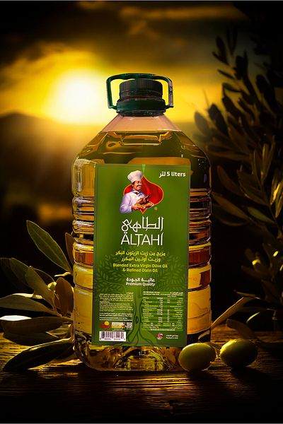 Spices Al Tahi زيت زيتون مخلوط يجعل الطهي والقلي غنيًا بالنكهة ونكهة ممتازة وخفيفة 5 لتر
