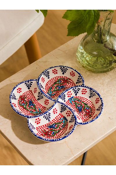 LC Waikiki Lcw Home Mixed Printed Ceramic Snack Bowl 17 cm