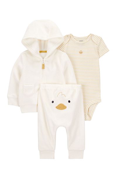Carter's Baby Ecru 3-Piece Cardigan