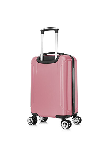 Quasar & Co. Set of 2 trolleys 40x30x20cm removable wheels/55x36x20cm, hand luggage trolley, 4 wheels, ABS, Smart, pink
