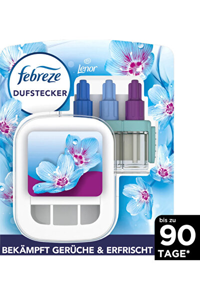 Febreze Elektrikli 3’lü Oda Kokusu Cihazı Başlangıç Seti – Lenor Aprilfresh 20ml