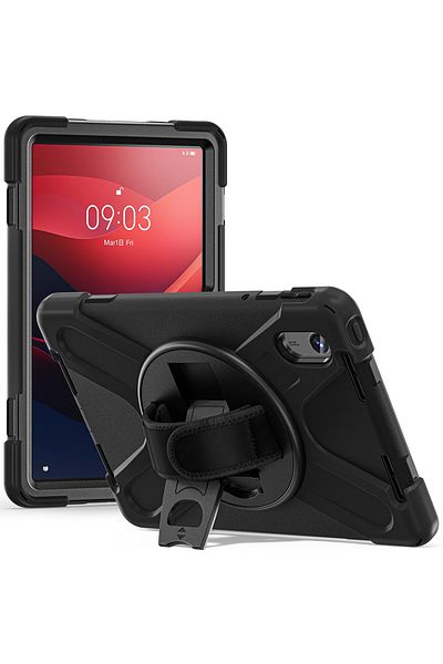 UnDePlus Lenovo Tab M9 9Inch Tb310Fu Defender Armored Tank Case with Strap