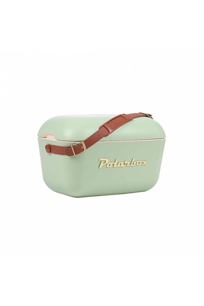 Polarbox Polarbox® Retro Ice Box Olive Green - Gold 12L