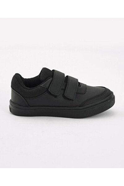 Pine kids School Shoes with Velcro Closure - Black
