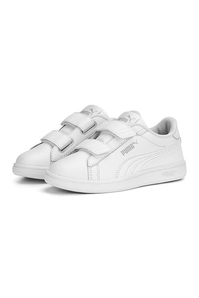 Puma Smash 3.0 L Velcro Closure Shoes - White