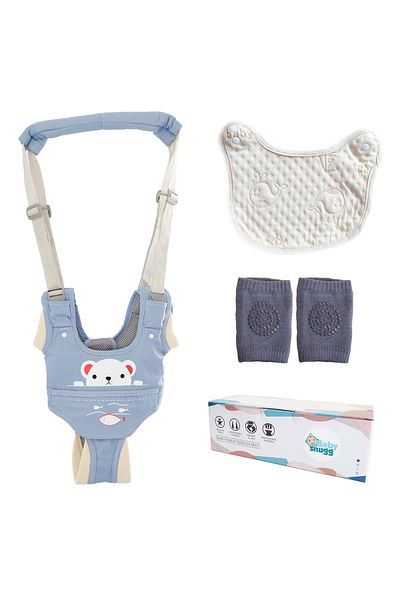 BabySnugg Ergonomic baby walker harness with removable panty support - Blue