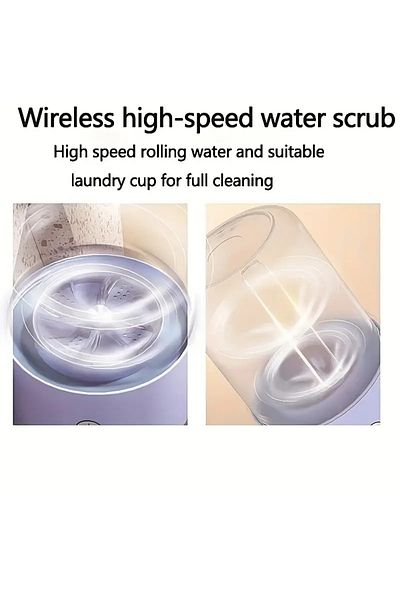 vgt Portable Automatic Washing Machine | No Plug Required, Assembly-Free