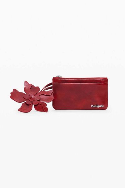 Desigual Small shiny leather-effect cardholder