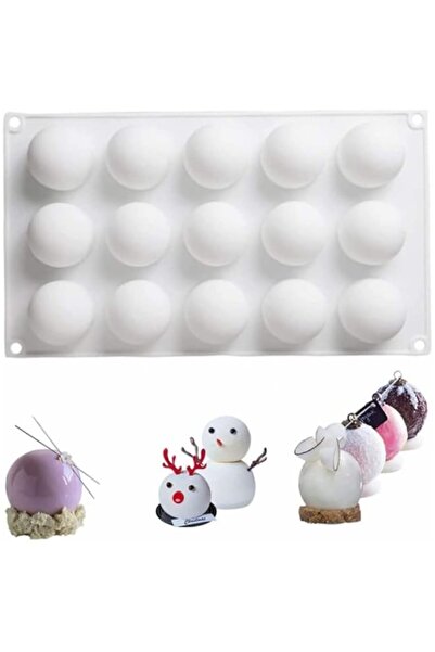 Generic قالب سيليكون على شكل كرة ترافل لعيد الميلاد من جوديرن، قالب خبز حلوى ...