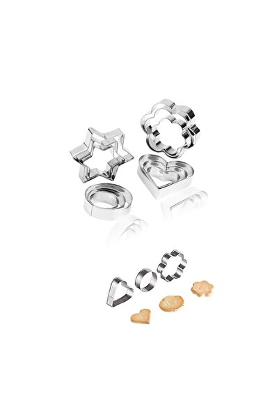 Generic مجموعة قوالب البسكويت المصنوعة من الفولاذ المقاوم للصدأ من سويت سيفين...