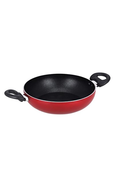 Generic مقلاة ديلكاسا ووك ألومنيوم مقاس 24 سم مع طلاء غير لاصق، آمنة للاستخدا...