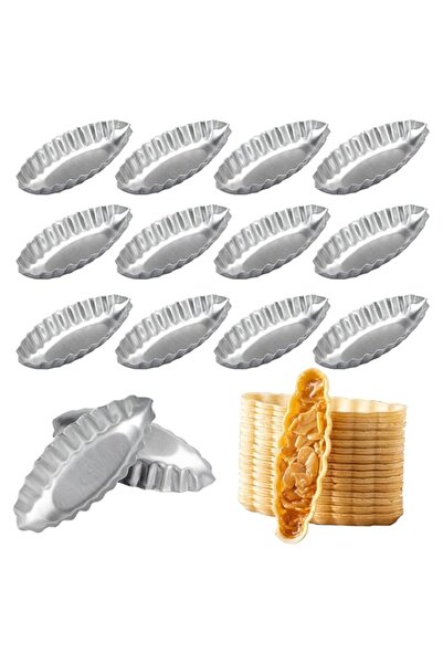 Generic قوالب تارت البيض - 20 قطعة من قوالب الخبز المصنوعة من الألومنيوم على ...