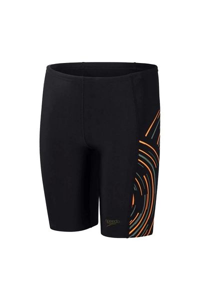 SPEEDO Plmt Jammer Boy's Swimsuit Black-Orange