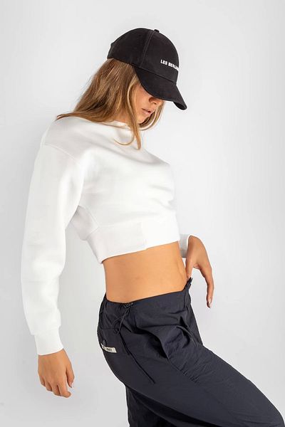 Bak Moda Hanorac alb pentru femei Basic Belt Oversize