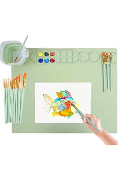 Generic حصيرة الرسم المصنوعة من السيليكون من فيتوس، مقاس 20 × 16 بوصة، غير لا...