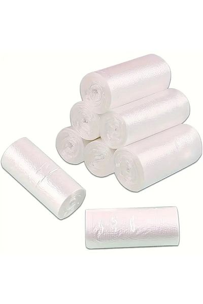MG HOME 3 Rolls of Mini Garbage Bags 3X40 Pieces Transparent Garbage Bags 44 X 45 cm Garbage Bags There Are 40 Pieces in 1 Roll