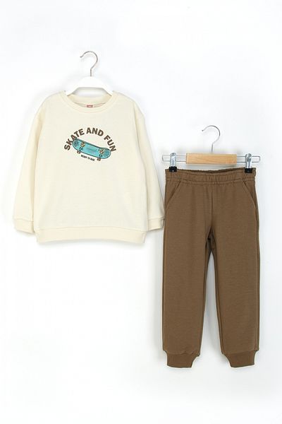 DMB BOYS & GIRLS Boys Tracksuit Set Skate Printed Sweatshirt and Sweatpants