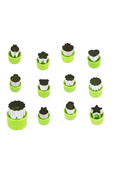 Generic مجموعة أشكال الخضروات LENK 1 11، فطيرة صغيرة، قالب طوابع الفاكهة، قاط...