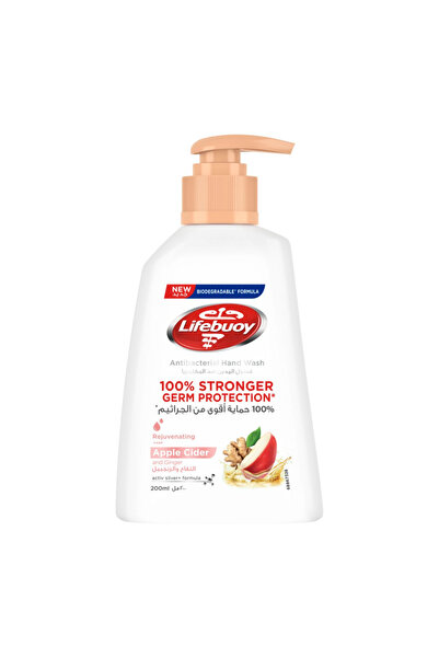 LİFEBUOY غسول اليدين بخلاصة خل التفاح والزنجبيل، 200 مل