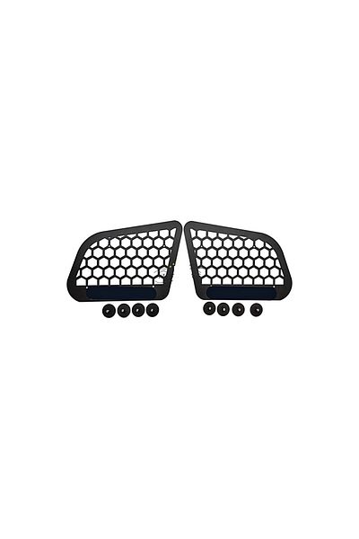 Lumi LUXURY Set of 2 metal window protection ornaments compatible with Dacia Duster II 2018-2024