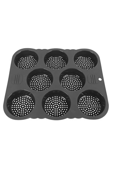 Generic قالب هامبورجر سيليكون من بروليو، 8 قوالب غير لاصقة قابلة لإعادة الاست...