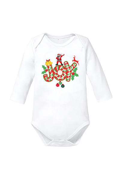 OEM Body copil Merry Christmas bumbac Crăciun alb mărimea 68