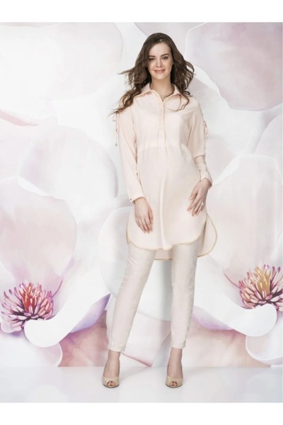 Desen Hamile Giyim بلوزة للحوامل بأكمام وأربطة