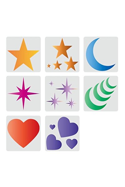 Generic مجموعة من 8 قطع من قوالب النجوم من FINGERINSPIRE مقاس 11.8 × 11.8 بوص...