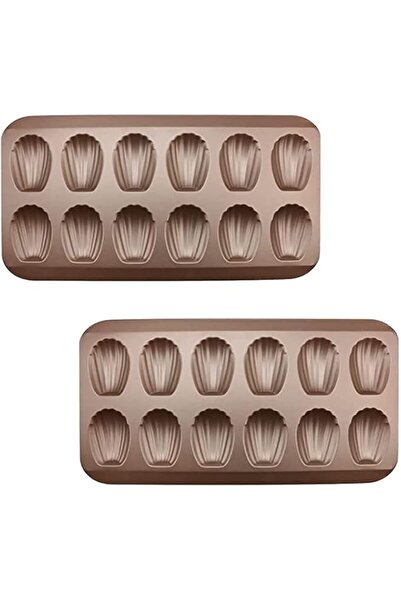 Generic طقم قوالب مادلين من أميرتير | قوالب مادلين فرنسية متينة غير لاصقة، ١٢...