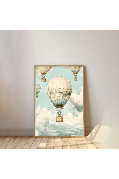 Dekorsiahome Jednodijelna slika za dečiju sobu sa drvenim okvirom TK1066