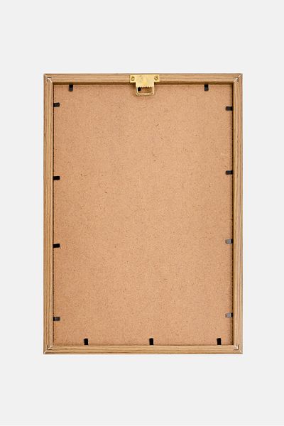 Muy Mucho Wooden Poster With Frame, Multicolor