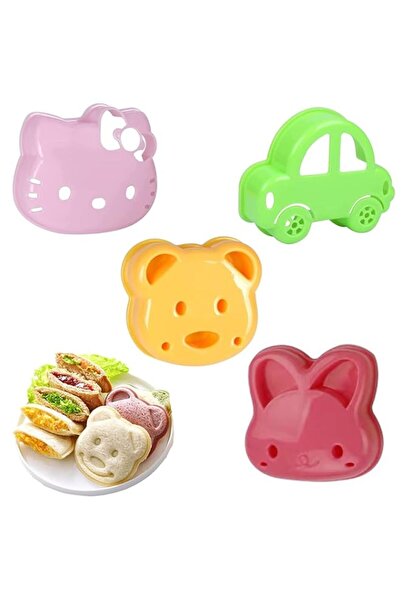 Generic Tuklye Amzuia 4 Pack Sandwich Cutter and Sealer, Mini Cartoon Baking ...