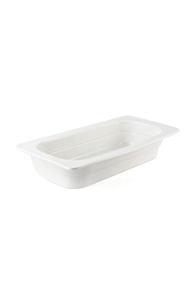 Generic Porceletta Porcelain 1/3 Chafing Dish Insert, 65 mm Size, Ivory