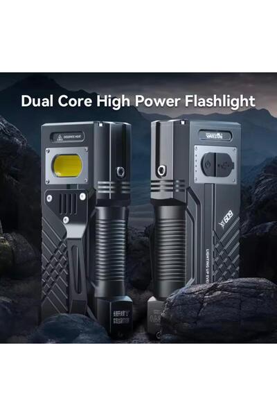 Warsun 3000LM ŞARJ EDİLEBİLİR EL FENERİ UZUN MESAFE