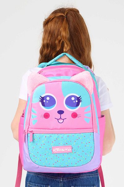 ELATAE Waterproof Fabric Girl's Multi-Eye Orthopedic Backpack School Bag L5145