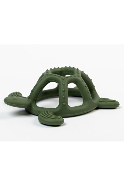 BabySnugg Silicone Teething Toy, Green Frog