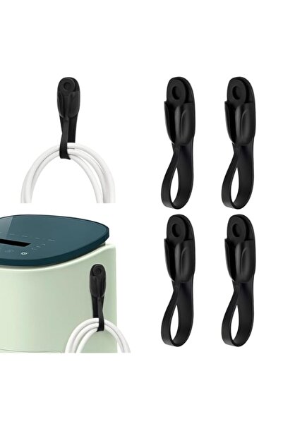 Generic منظم أسلاك للأجهزة، 4 قطع من حاملات الأسلاك المصنوعة من السيليكون ذات...