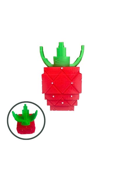 Lulu's Prints Figurina Elder Strawberry din Grow a Garden, Roblox, plastic, printat 3D, 54x54x78 mm