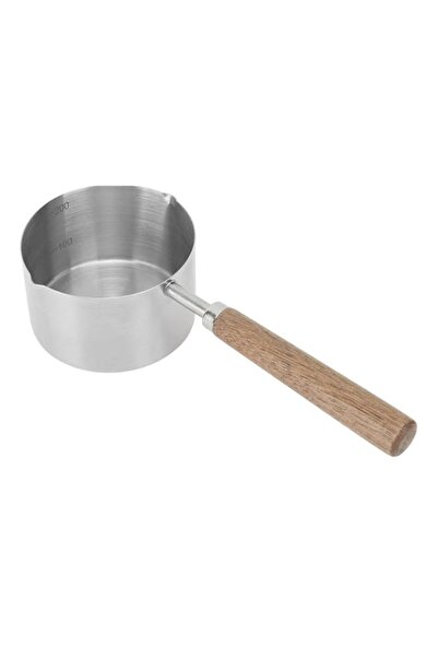 Generic fannay Stainless Steel Butter Warmer Pan, 200ml Dual Pour Spouts Sauc...