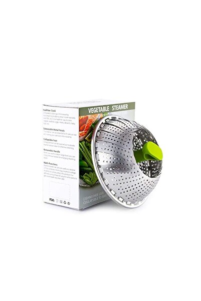 Generic Yunfeng Steamer Basket Stainless Steel Vegetable Steamer Basket Foldi...