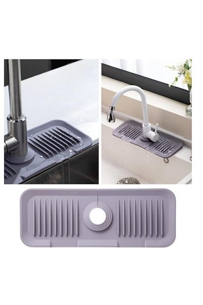 Generic Kitchen Silicone sink splash guard - Faucet splash mat - faucet absorbent mat -Sink countertop prot