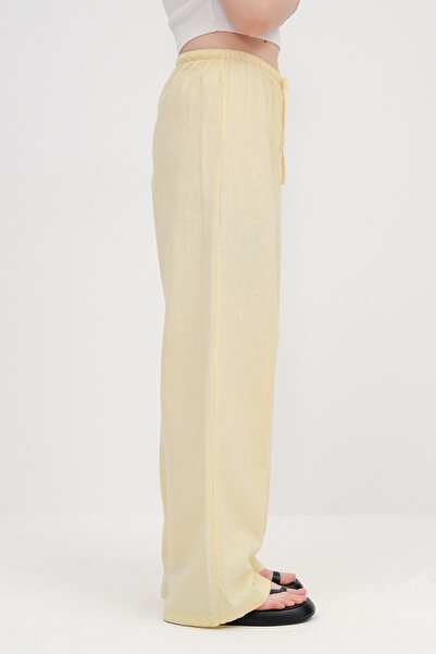 Addax Wide Leg Pants with Tie Waist Pn17449