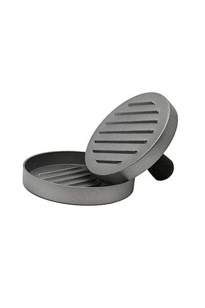 Generic 1 Set 12Cm Nonstick Coating Round Shape Hamburger Press Aluminum Alloy Meat Beef Grill Burger Patty