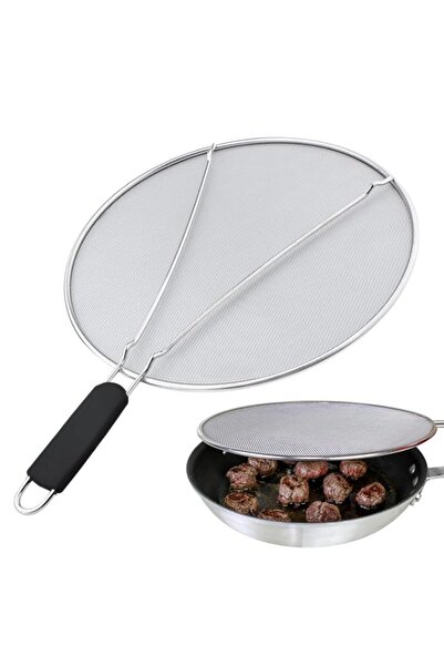 Generic واقي من تناثر الشحوم من نالاينا للمقلاة، مقاس 13 بوصة من الفولاذ المق...